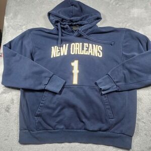 New Orleans Pelicans Hoodie Mens XL Blue NBA Basketball Nike Zion Williamson